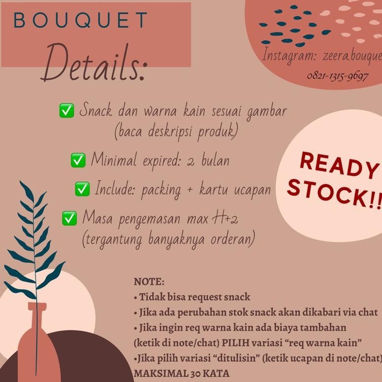 

(B13) Buket Snack/Snack Bouquet/Bucket Snack [Include: Card + Packing] [Ready Cod[Terlaris]Produk][Gratis Ongkir]