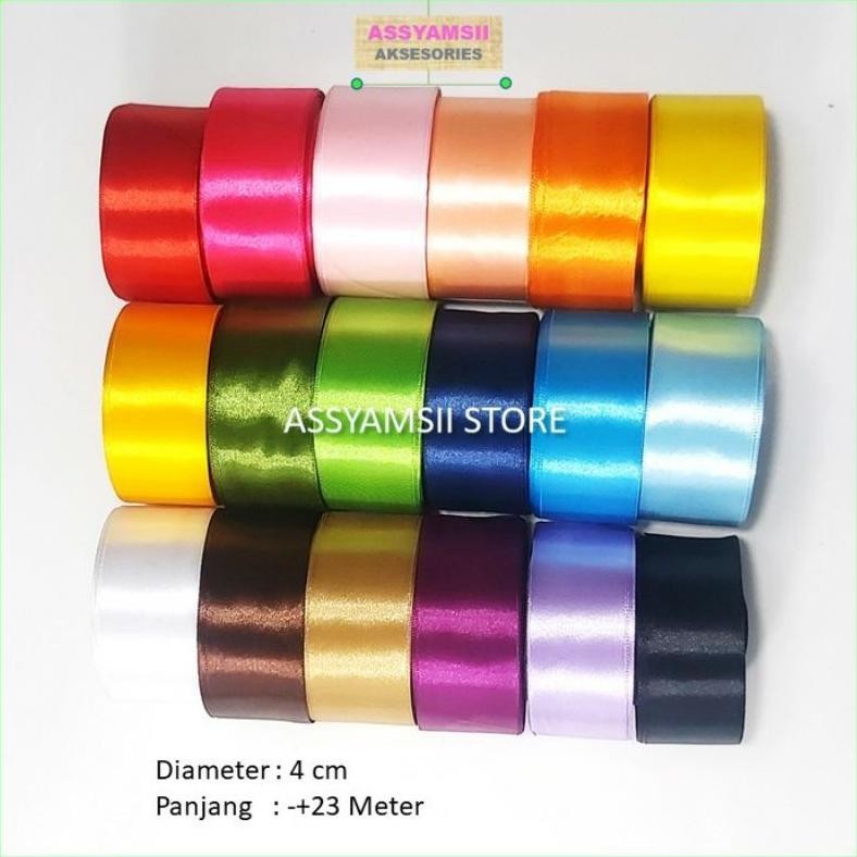 

Pita Satin Sateen 2 Cm 2.5 Cm 4 Cm Bahan Bucket Buket Bunga Hampers Souvenir Per Roll [Ready Cod[Terlaris]Produk][Gratis Ongkir]