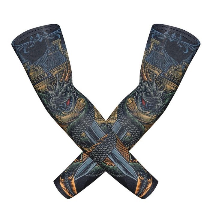 Ready Promo Manset Tato Strong Color Motif Naga / Manset Tangan Gambar Tatto