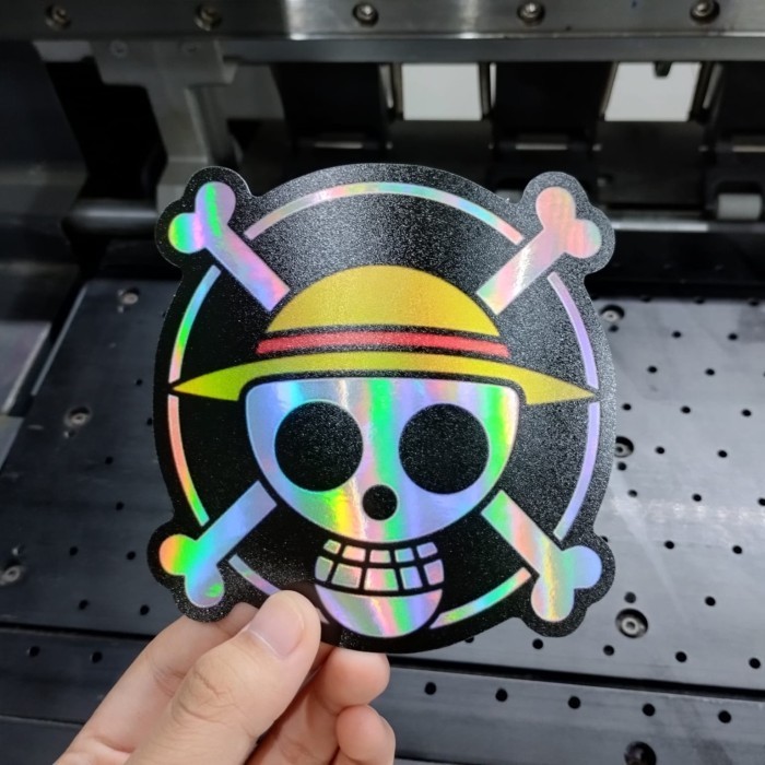 

Cetak Stiker Hologram / Chrome Premium Maxdecal Diecut A2 (45x60cm) Tinta Eco atau UV Gell K01