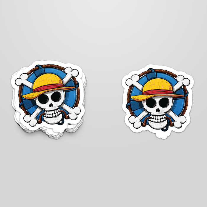 

STICKER PACK ONE PIECE FLAG STICKER TUMBLER STIKER LAPTOP KOPER HELM K01