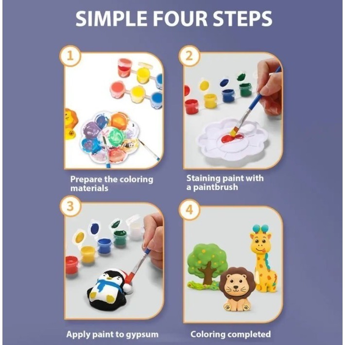 

Mainan Lukis Patung Karakter / DIY Paint Gypsum Mould & Paint 1 SET K01