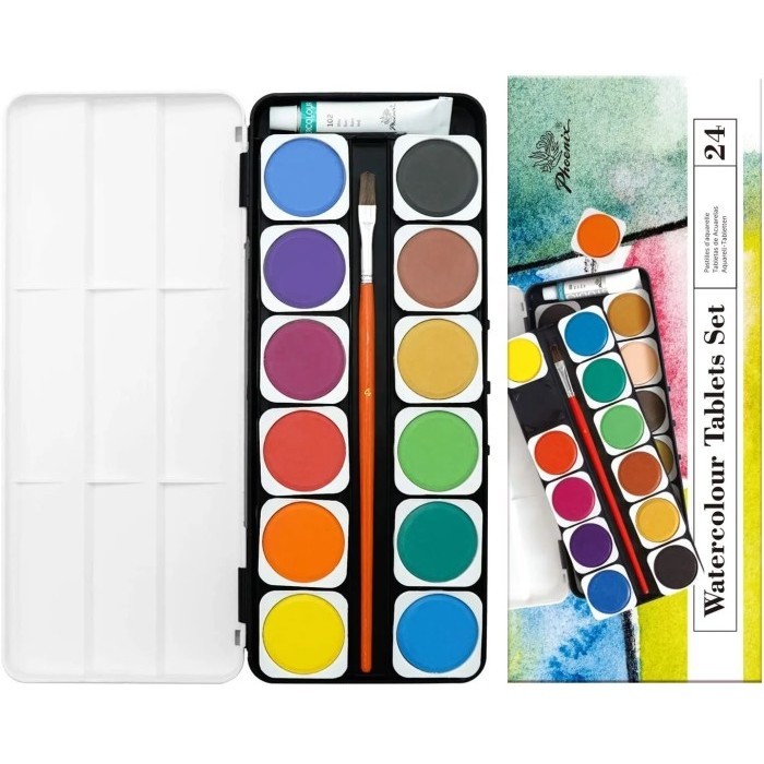 

Phoenix watercolor tablet/cat air padat 24 color K01