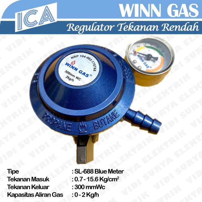 REGULATOR GAS DENGAN METER SL-888 WINN GAS