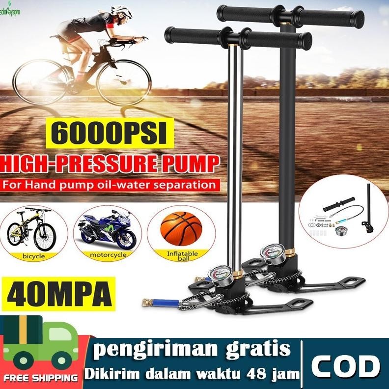 Pompa Pcp Murah  sniper Bahan Asli Stenlis 6000psi High Pressure PCP Hand Pump/3 Stage Air Pump Pcp 