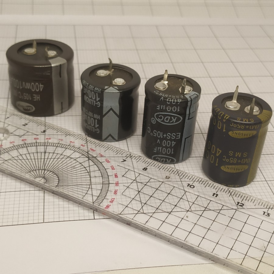 Elco 100uf 400v / Kapasitor 100uf 400v / Elco 100 - 400V KDC LUXON