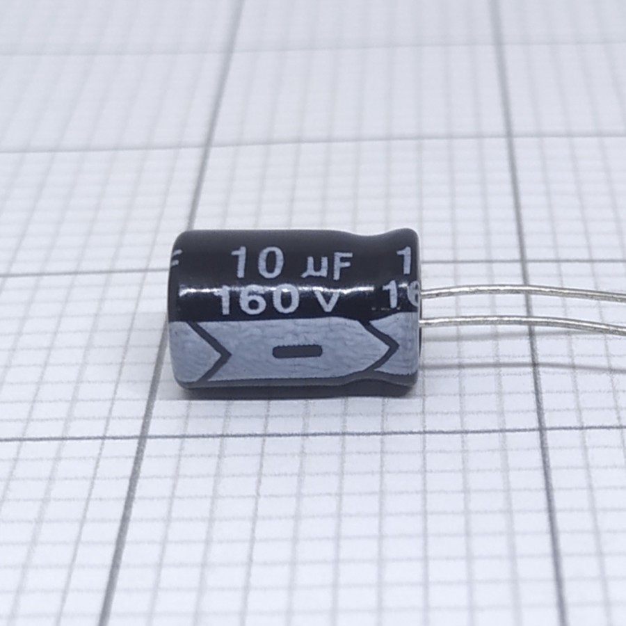 Elco 10uf 160v / Kapasitor Elco 10uf 160v / Elco 10 - 160V Vent / Elko 10-160v elco10-160v