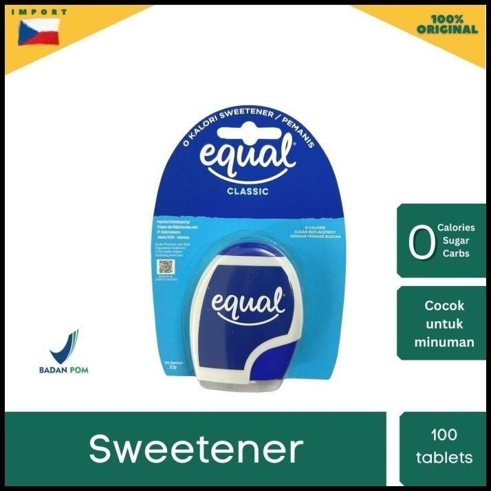 

Equal Classic Pemanis Nol Kalori Bentuk Tablet