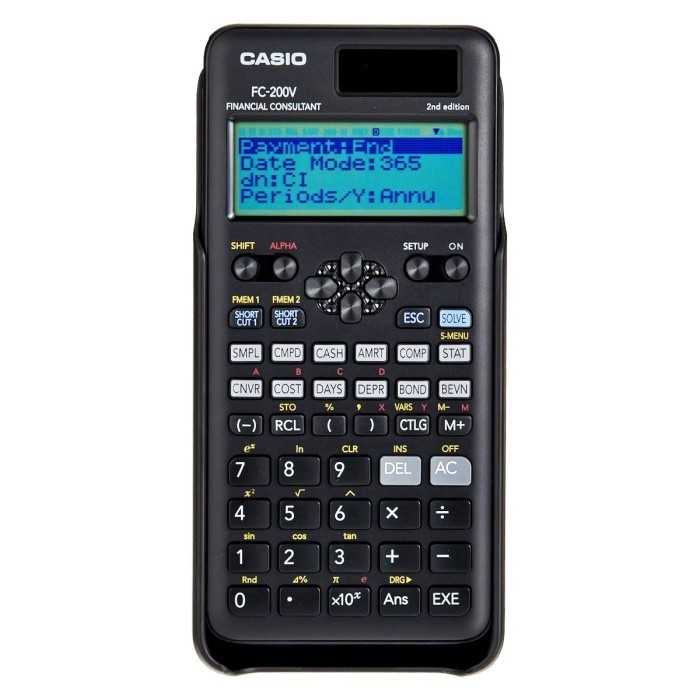 

Ready Kalkulator Finansial Keuangan CASIO FC-200V Financial Calculator 200 V