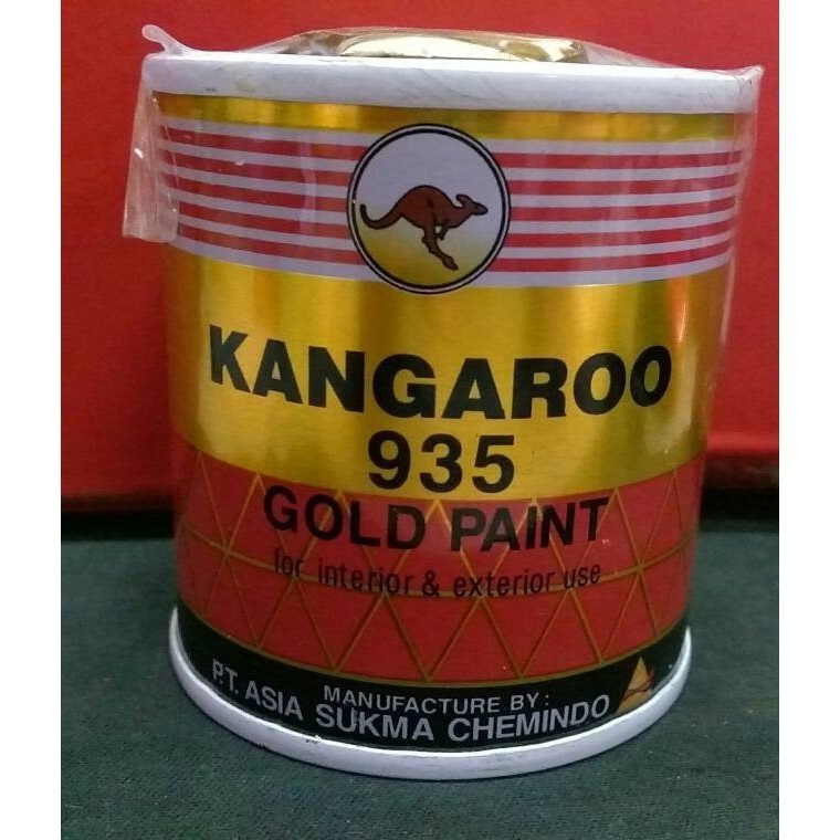 

Cat Warna Emas Gold Ukuran Netto 1 kg 1 Liter 935 KANGAROO Kanguru K01