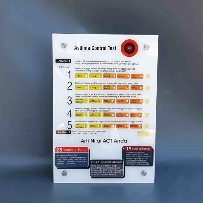 

Poster Akrilik Asthma Control Test, Poster ACT, Poster Asma K01