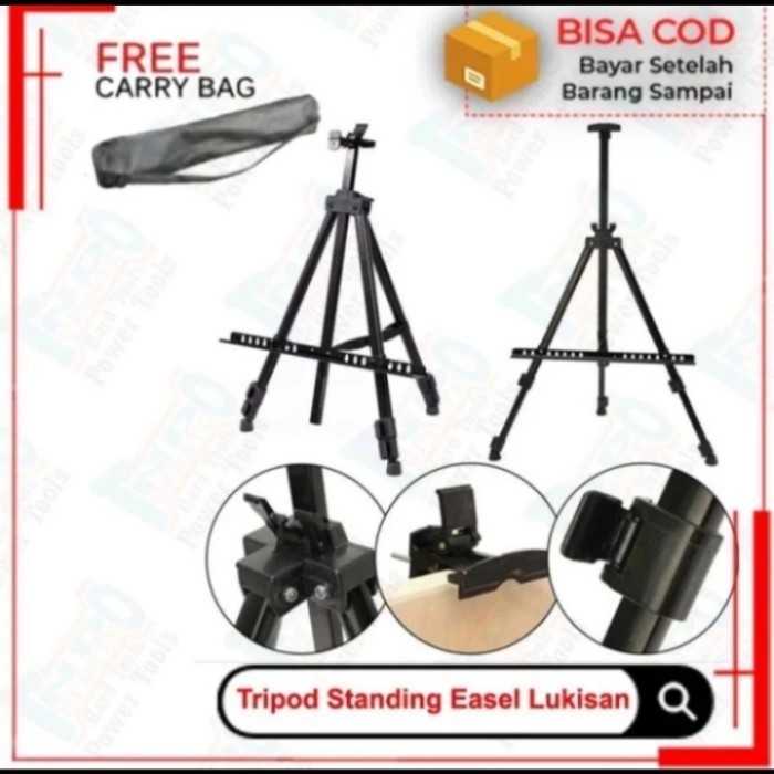 

Tripod Standing Kanvas Lukis Besi K01