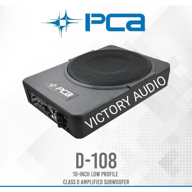 Sale (Langsung Kirim) Subwoofer Aktif Kolong Jok Mobil Pca D-108 10 Inch High End Original
