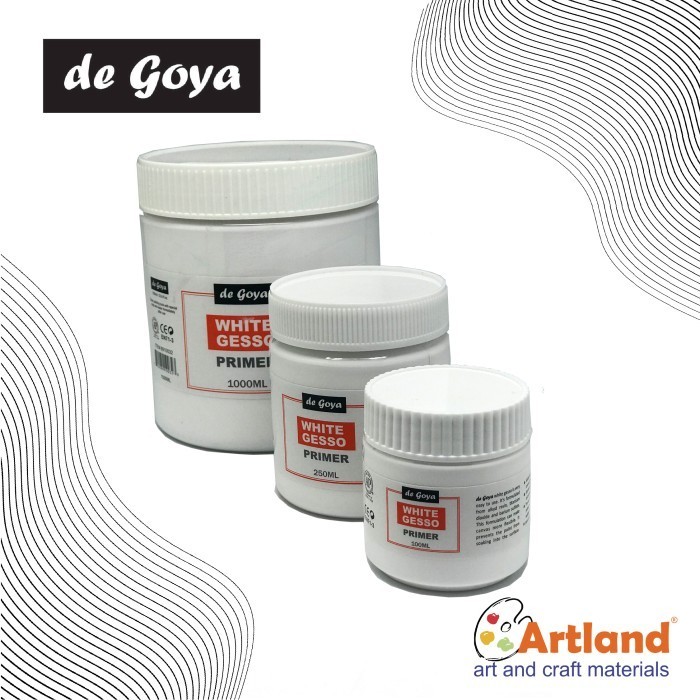 

Ready De Goya White Gesso Primer ukuran 500ml - 1000ml