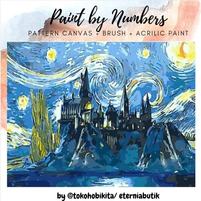 

Ready painting by number canvas 50 x 40 cm cat akrilik - vangogh