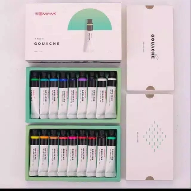 

Ready Miya gouache color 18 color x 12 ml