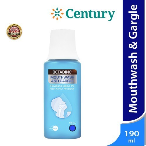 Betadine Mouthwash & Gargle/Betadine Kumur 190 ml/Betadine Gargle/Betadine Kumur 100 ml