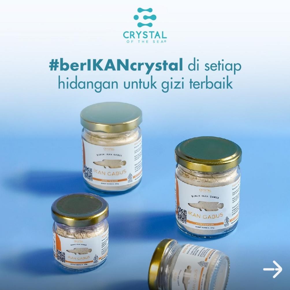 

FUZ-611 Crystal of the Sea | Gabus Powder (20GR) / Bubuk Ikan Gabus - Bumbu Kaldu MPASI NON MSG Premium