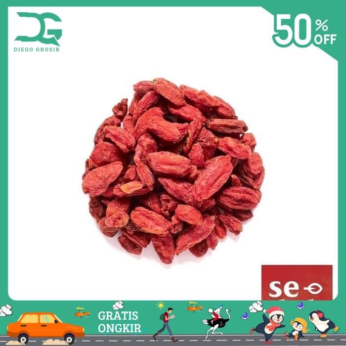 

DRIED GOJI BERRY / BUAH KICI KERING PREMIUM 15 GRAM TERJAMIN BEST
