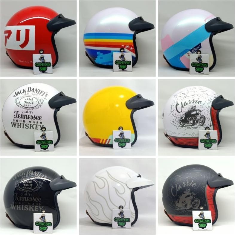 Helm retro JP retro NEW BIGIE  motif