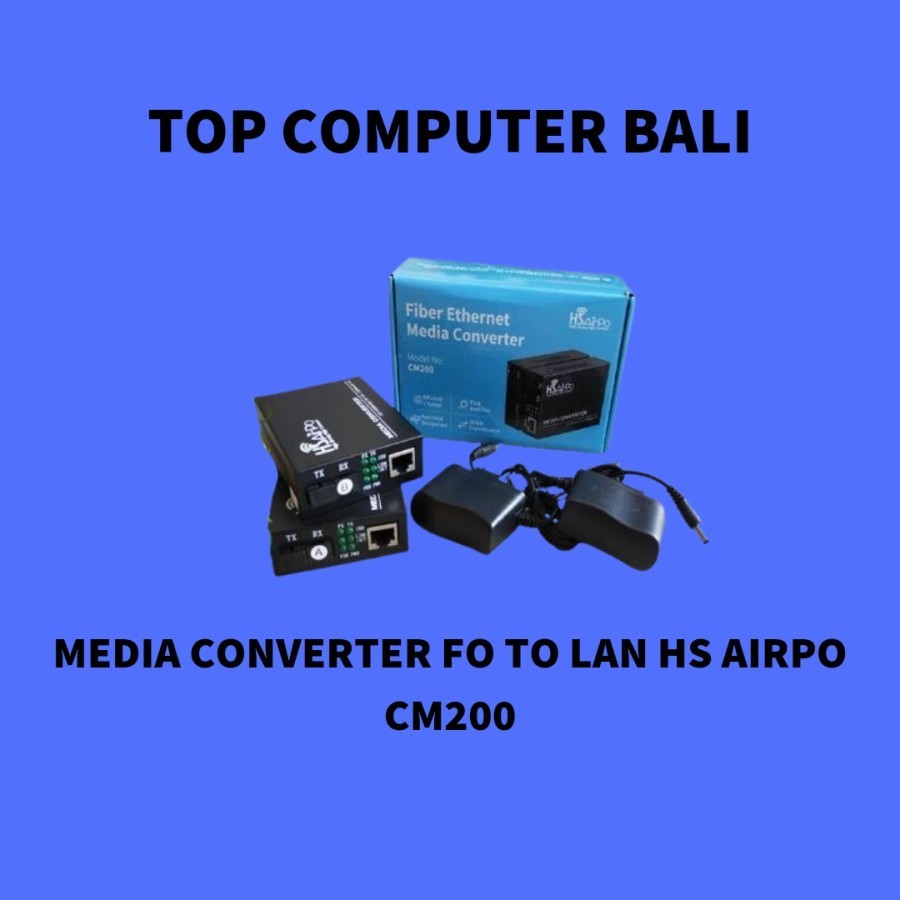 HSAIRPO CM200 Media Converter Fo to Lan 10/100Mbps Hs AirPo CM200