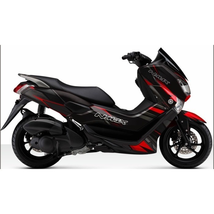Sticker Nmax Lis Merah Hitam - Stiker Nmax Old 2015 - 2019 Full Body