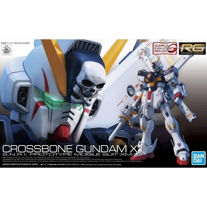 PJ RG 1/144 Crossbone Gundam Cross Bone X1 X-1 BANDAI TERLARIS