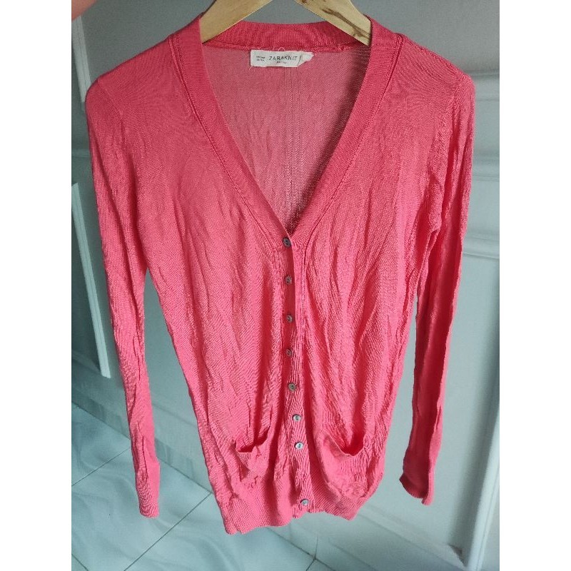 ZARA knit outer cardigan rajut