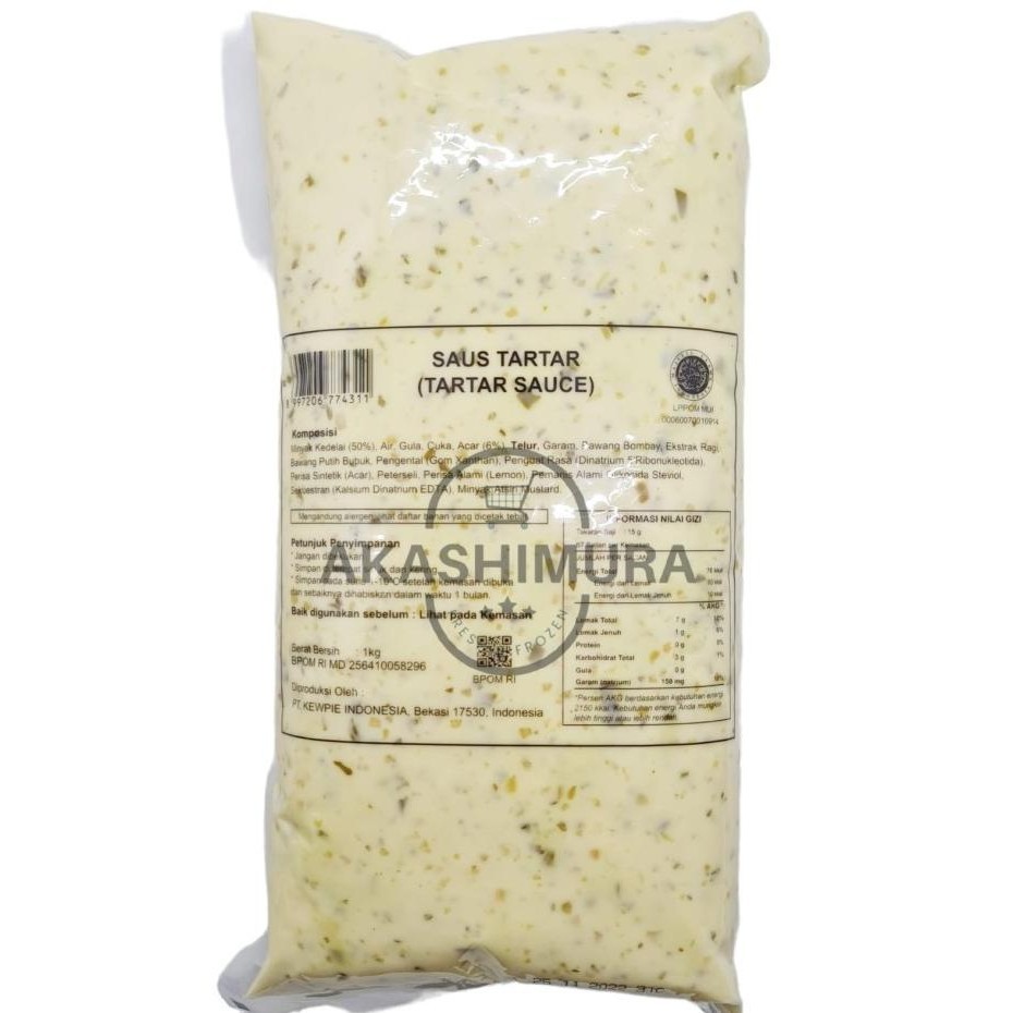 

READY STOCK KEWPIE TARTAR SAUCE 1 KG !!!!!