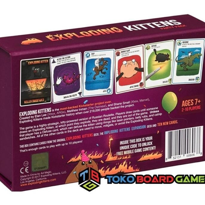 

NEW PRODUK EXPLODING KITTENS PARTY EDITION ( ORIGINAL ) - PARTY PACK !!!!!