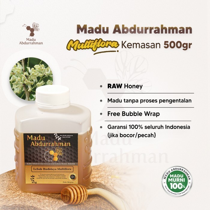 

Ready Madu Nektar Multiflora. Madu Abdurrahman 100% MURNI & ASLI Raw Honey