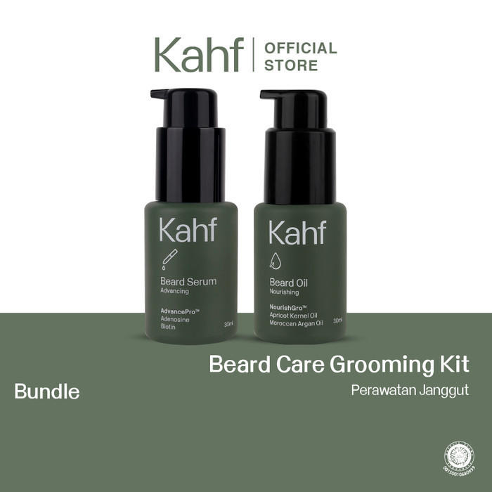 KAHF BEARD CARE GROOMING KIT (BEARD OIL & BEARD SERUM)