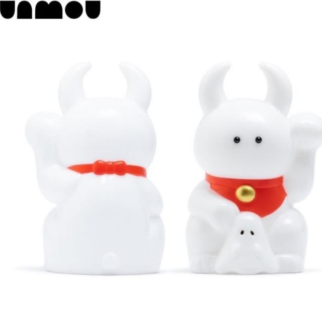 Figure Uamou Fortune White Red Sofubi Designer Toys