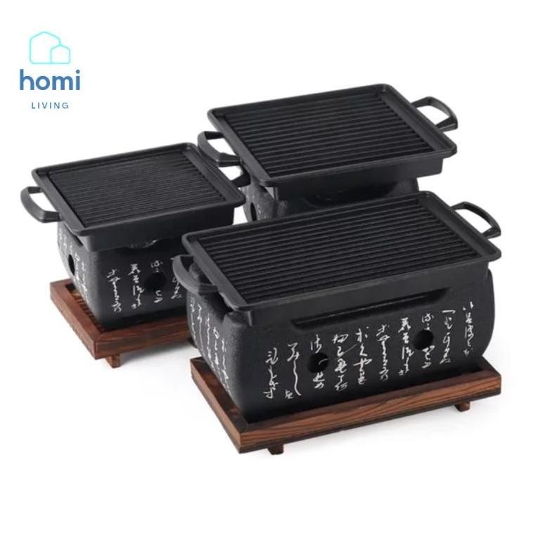 [PROMO] HOMI Alat Panggang Panggangan Pemanggang Arang Kompor BBQ Barbeque Roti Sosis Sate Daging Ay