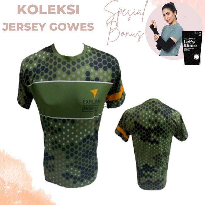 Jersey Brompton Explore Sepeda Lipat - Kaos Dri Fit Gowes Bersepeda