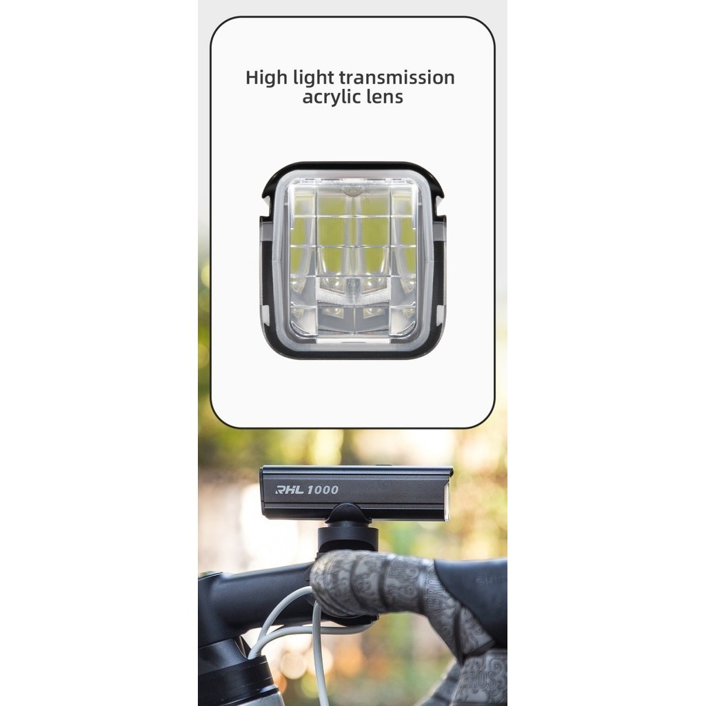 Rockbros Rhl 1000 Lumens Lampu Depan Senter Sepeda Bicycle Front Light