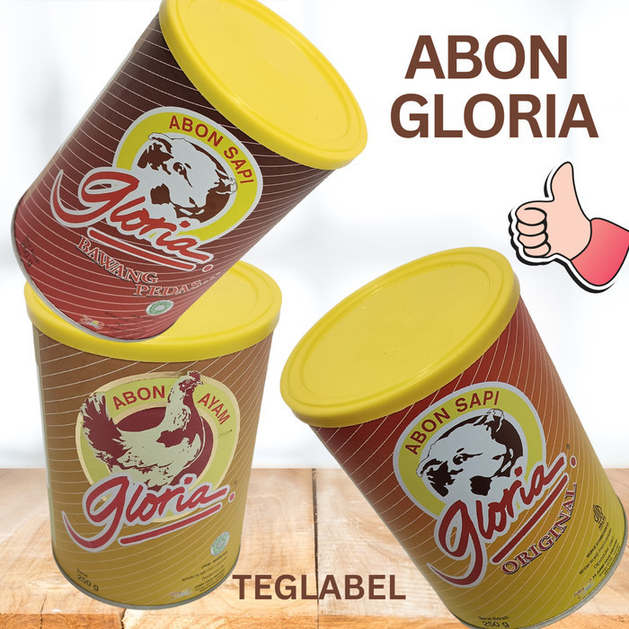 

Abon Sapi Gloria 250 gram Original Pedas Bawang Ayam Gloria 250 gram