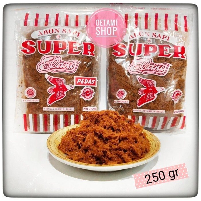 

Abon Sapi SUPER "ELANG" 250 gram Asli Boyolali