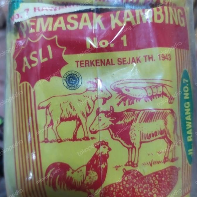 

tab Bumbu masakan gulai/kambing slamat isi 20pak/1kg