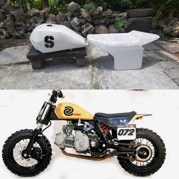 Cover Body Bodi Set Body Set Cover Bodi Honda Monkey Mini Trail Scrembler Mini Tracker Modifikasi Ba