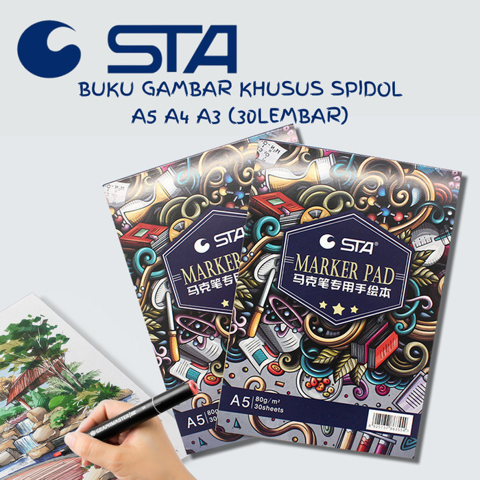 

STA Marker Paper Pad Acid Free - Buku Gambar Sketsa Sketchbook 80gsm