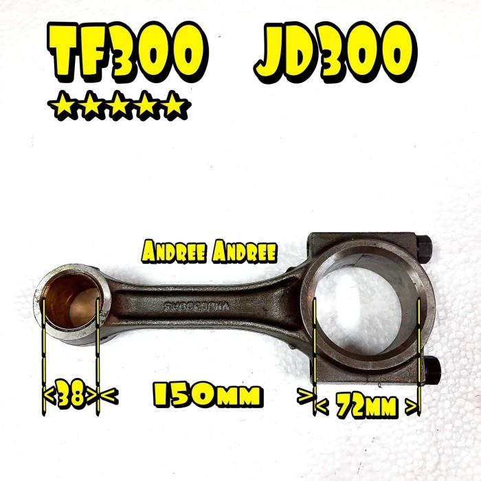 best produk] TF300 JD300 Connecting Rod Stang Piston Yanmar TF-300 JD-300 TF JD 300