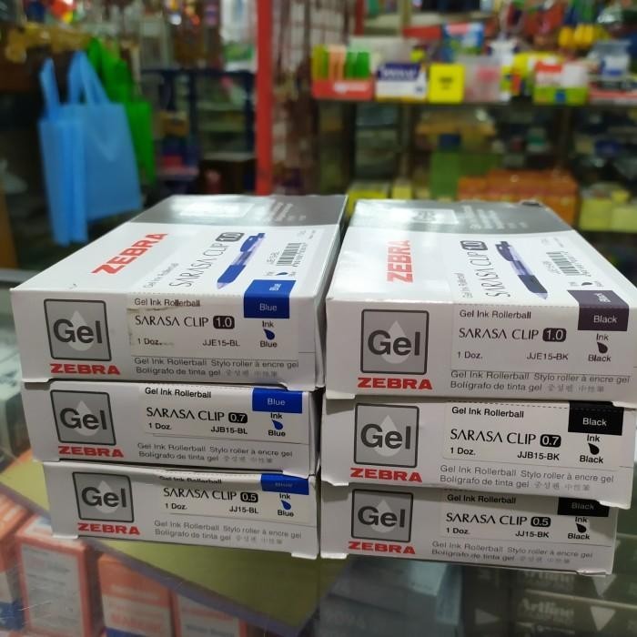 

pen sarasa 0.5/0.7/1.0 Black - Blue Import