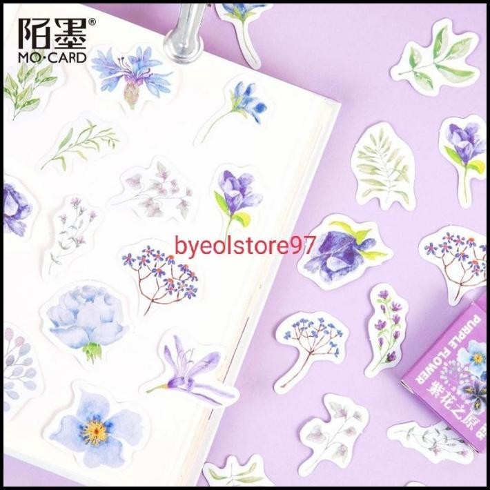 

TERBARU 46PCS PURPLE FLOWER DECO STICKER DIY SCRAPBOOK STIKER JURNAL DIARY !!!!!!!
