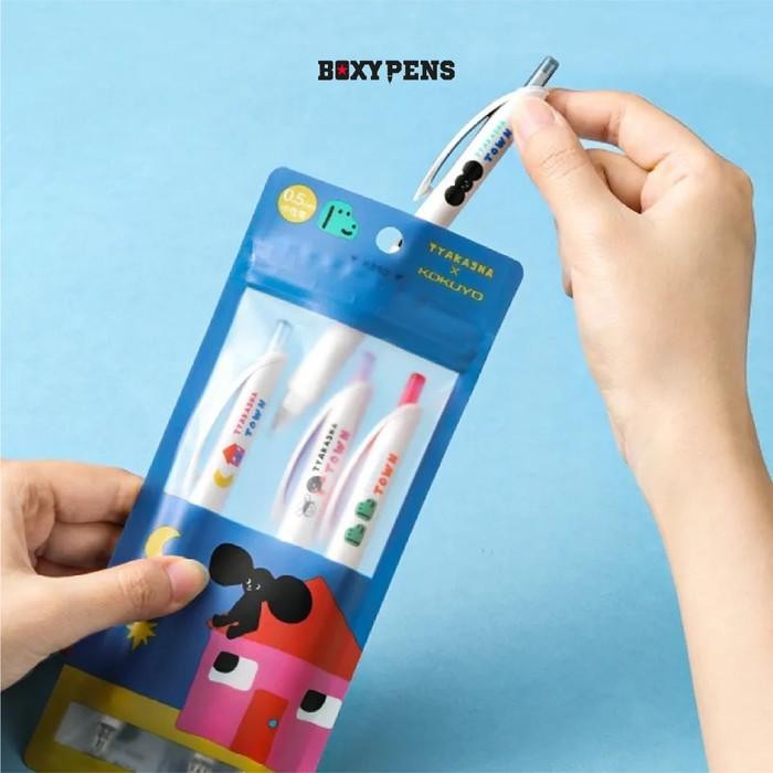 

Kokuyo Tyakasha Set Pen 4 Colours 0,5 mm Import