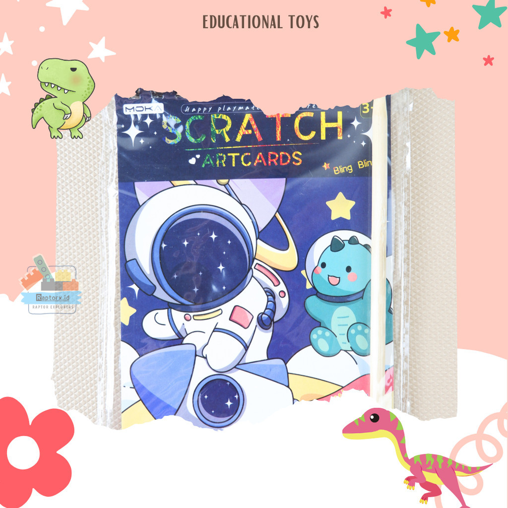 

Drawing Book Scratch Book Aimilo Magic Color Rainbow Paket Menggambar Disertai Dengan Pensil Kayu Melatih Kreatifitas - Astronot