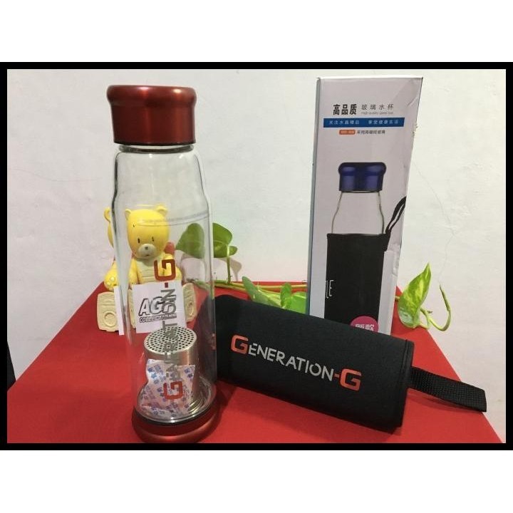 DISKON BOTOL TUMBLER INFUS WATER GENERATION G BELING KACA + SARINGAN 