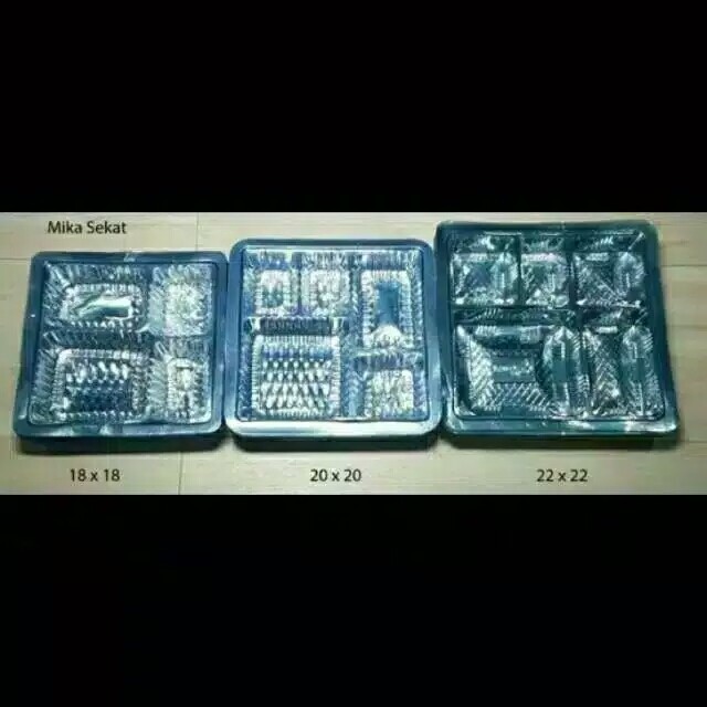 Dus Nasi Kotak 20X20 Tebal Putih Polos / Box Nasi Kotak 20X20