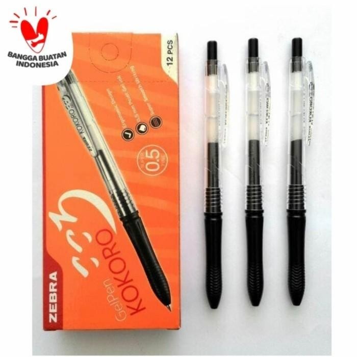 

PULPEN GEL ZEBRA KOKORO HITAM Import