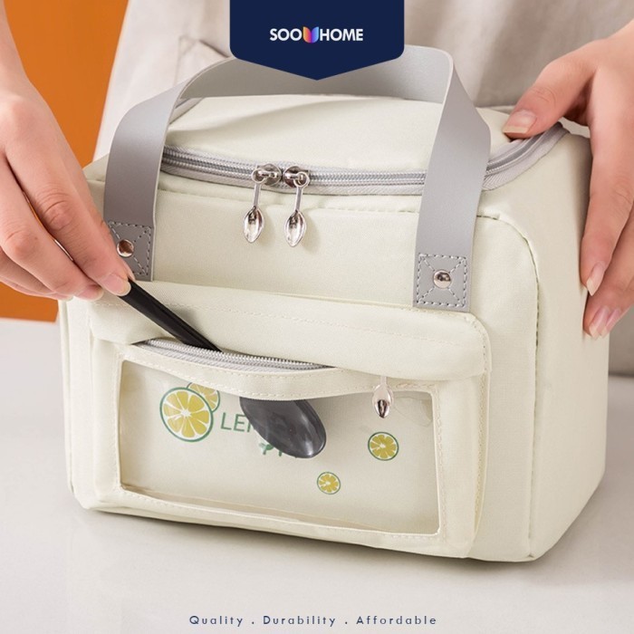 Tas Bekal Cooler Bag Kapasitas Besar Makan Tahan Panas Dingin Premium